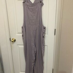 J. Jill Lavender Wide-Leg Jumpsuit